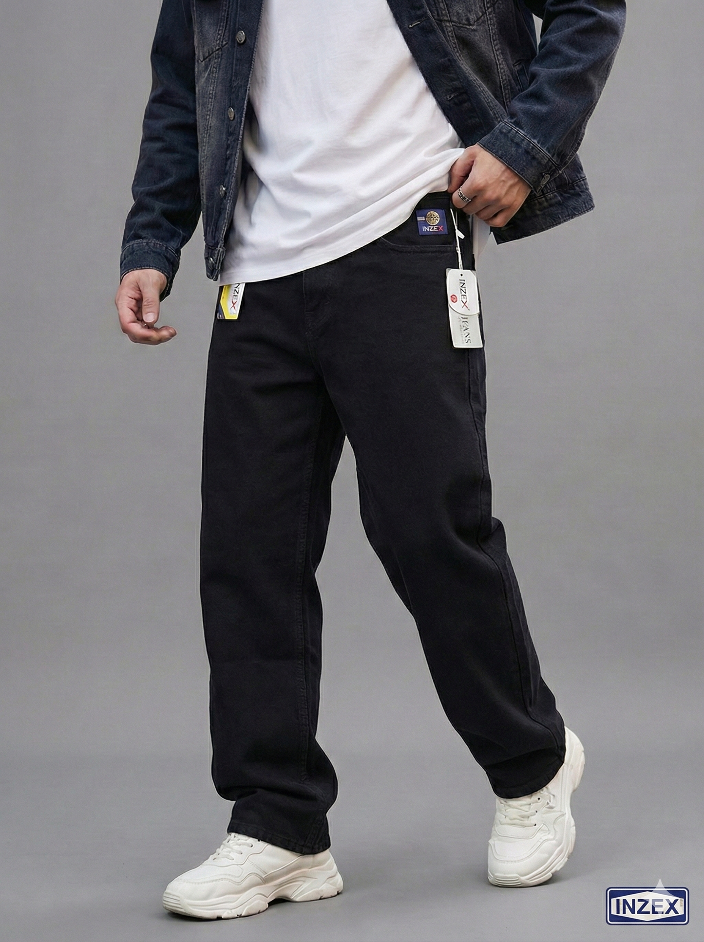 Solid Black Baggy Jeans (Upto 60% OFF)