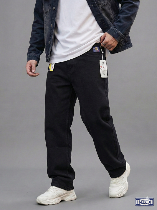 Solid Black Baggy Jeans (Upto 60% OFF)