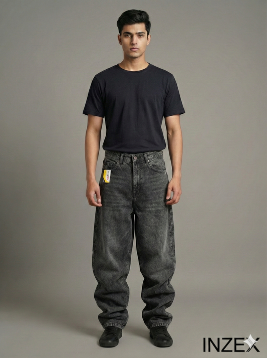 Black Cloud Baggy Jeans (Upto 60% OFF)