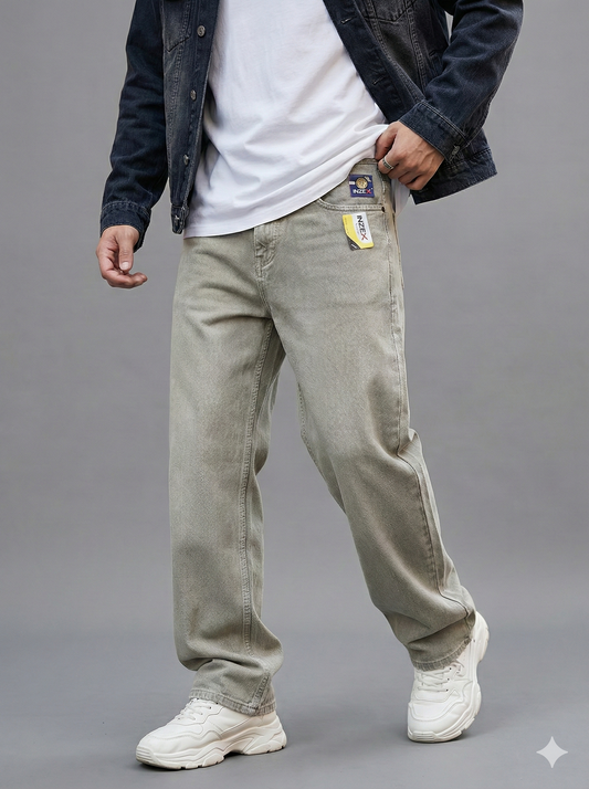 Beige Baggy Jeans (Upto 62% OFF)