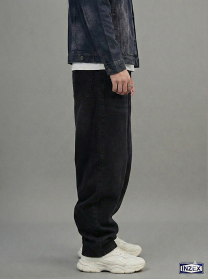 Solid Black Baggy Jeans (Upto 60% OFF)