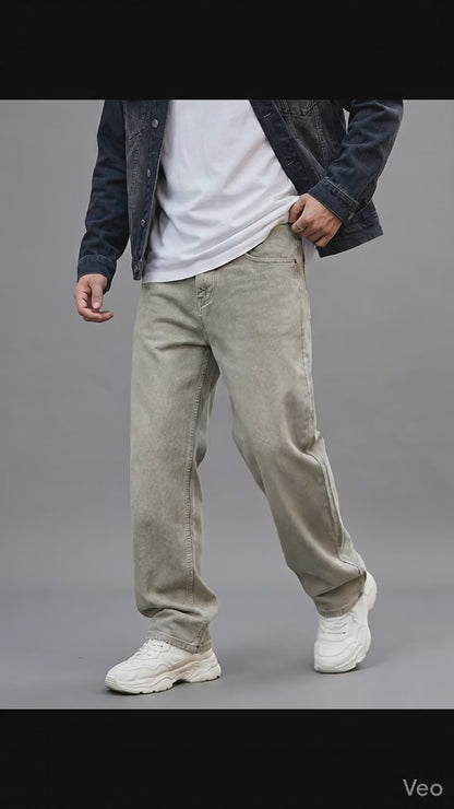 Beige Baggy Jeans (Upto 62% OFF)